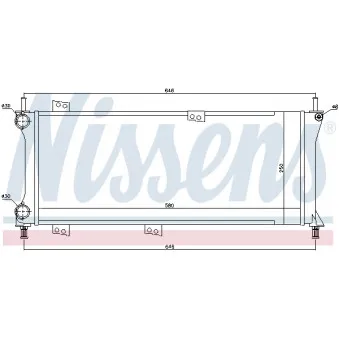 Radiateur, refroidissement du moteur NISSENS 696330