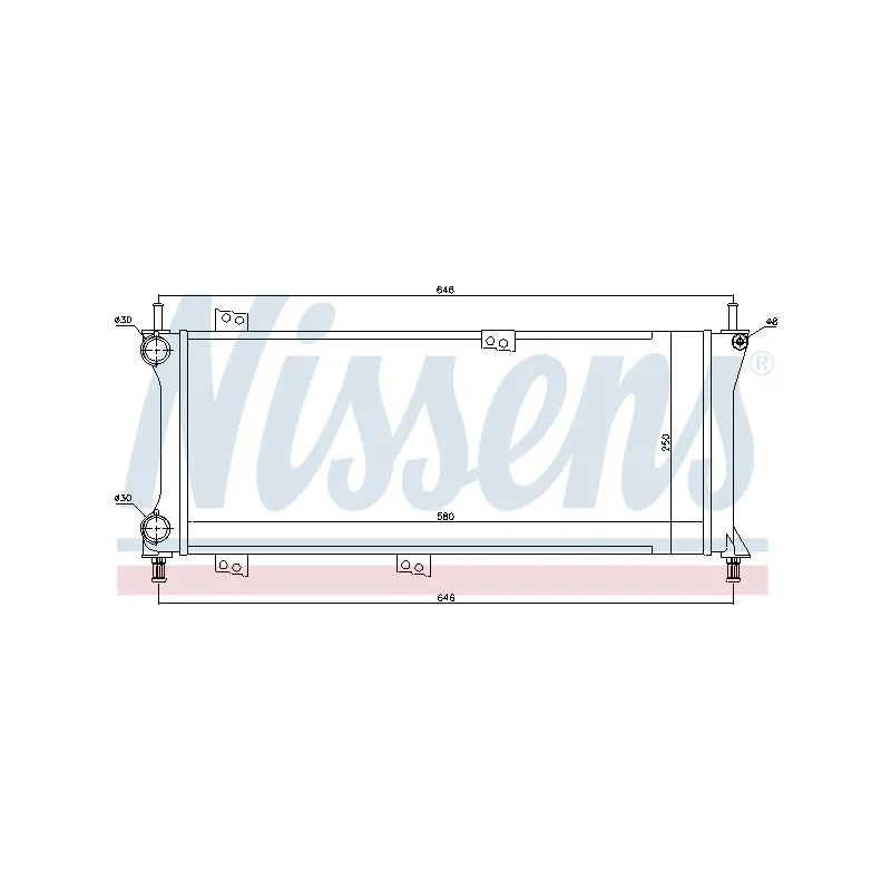 Radiateur, refroidissement du moteur NISSENS 696330