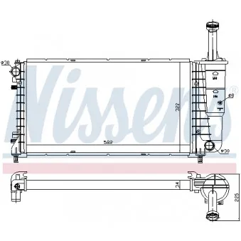 Radiateur, refroidissement du moteur NISSENS