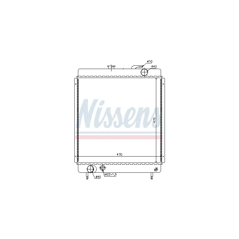 Radiateur, refroidissement du moteur NISSENS 697690
