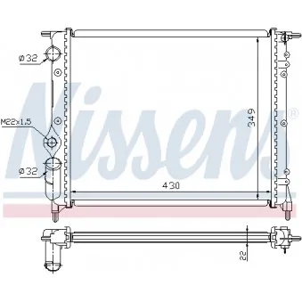 Radiateur, refroidissement du moteur NISSENS