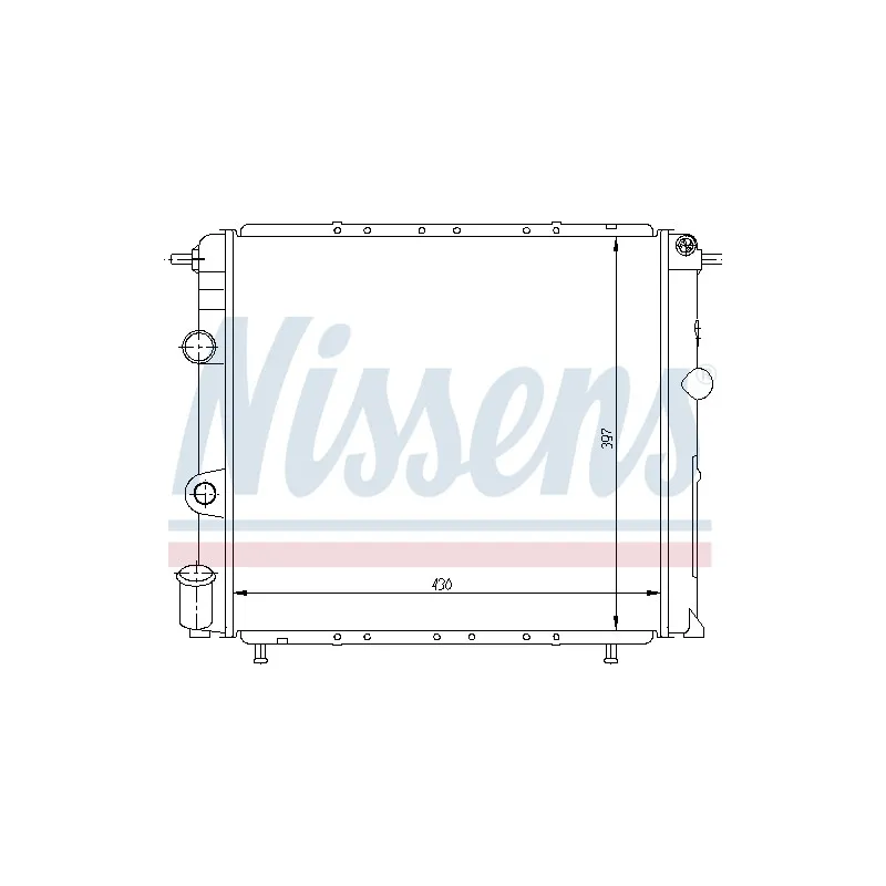 Radiateur, refroidissement du moteur NISSENS 698308