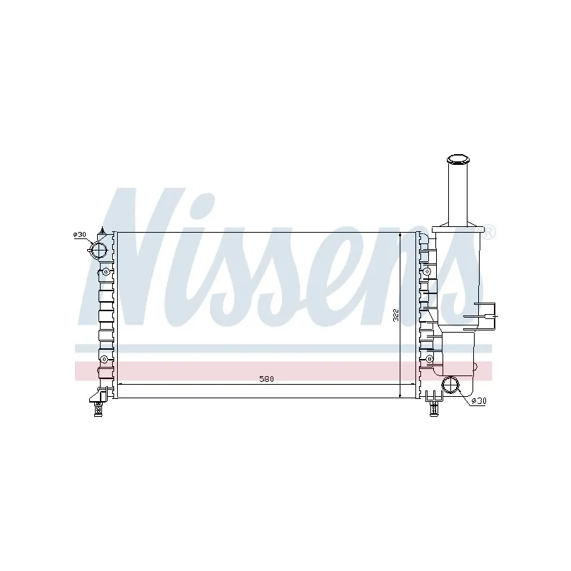 Radiateur, refroidissement du moteur NISSENS 698486