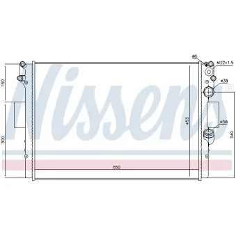 Radiateur, refroidissement du moteur NISSENS 698516