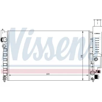 Radiateur, refroidissement du moteur NISSENS 698530
