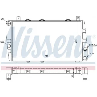Radiateur, refroidissement du moteur NISSENS 699386