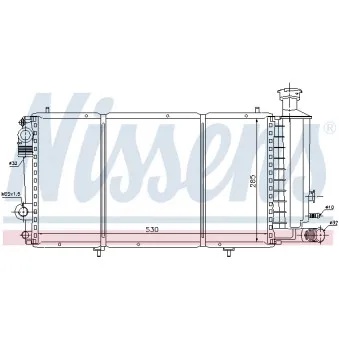 Radiateur, refroidissement du moteur NISSENS