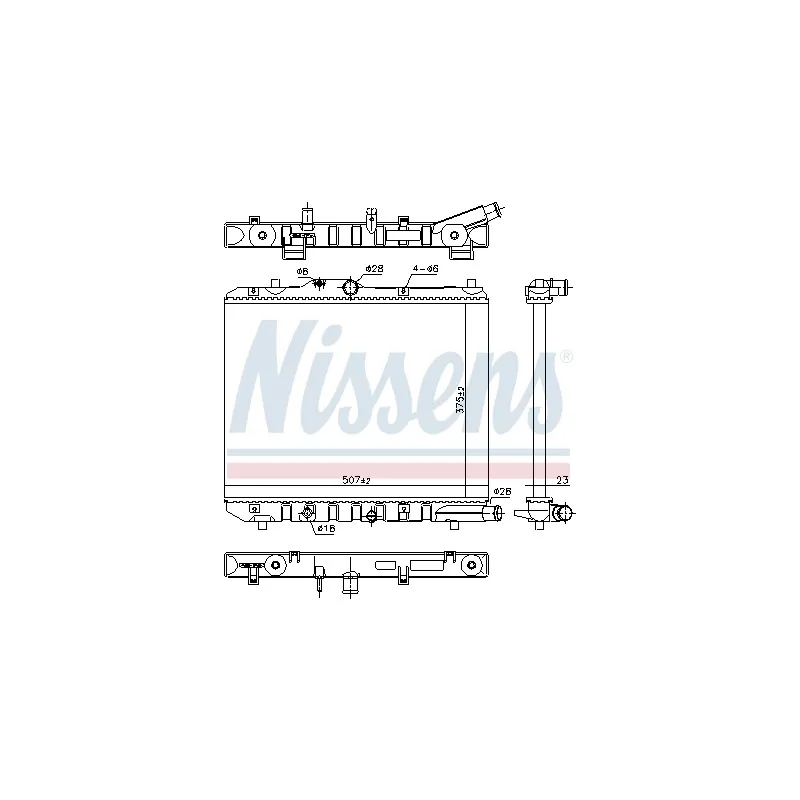 Radiateur, refroidissement du moteur NISSENS 699701