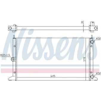 Radiateur, refroidissement du moteur NISSENS 699795