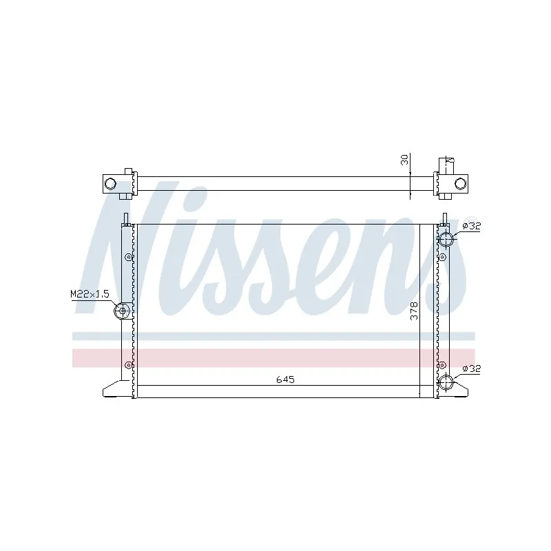Radiateur, refroidissement du moteur NISSENS 699795