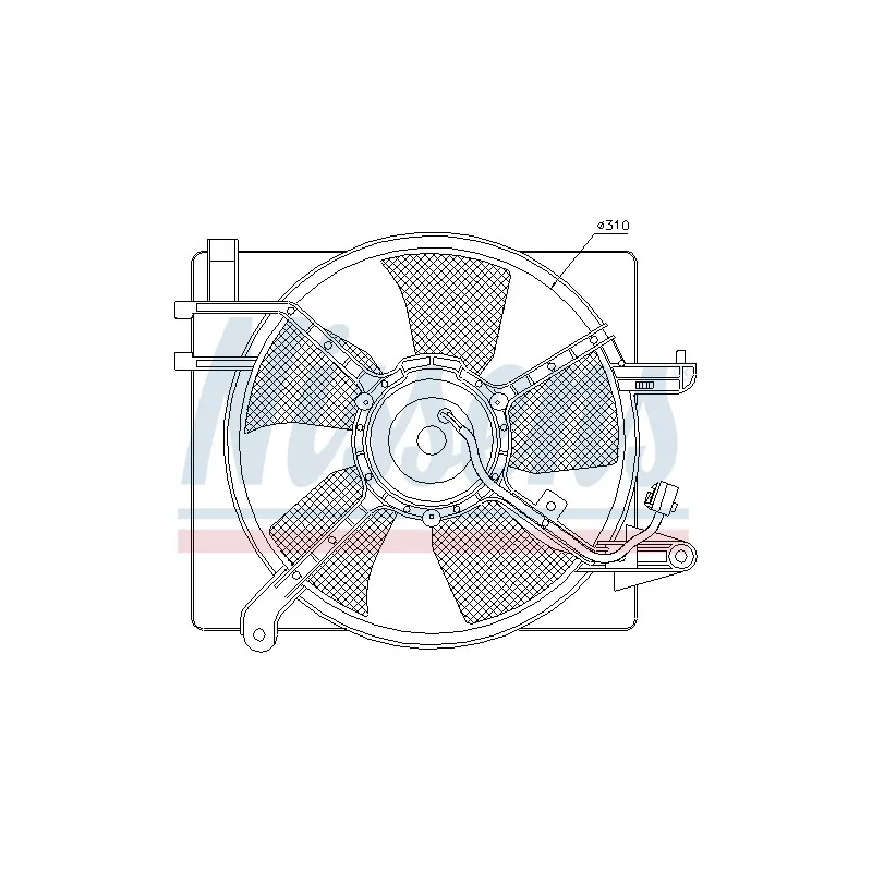 Ventilateur, refroidissement du moteur NISSENS 85061