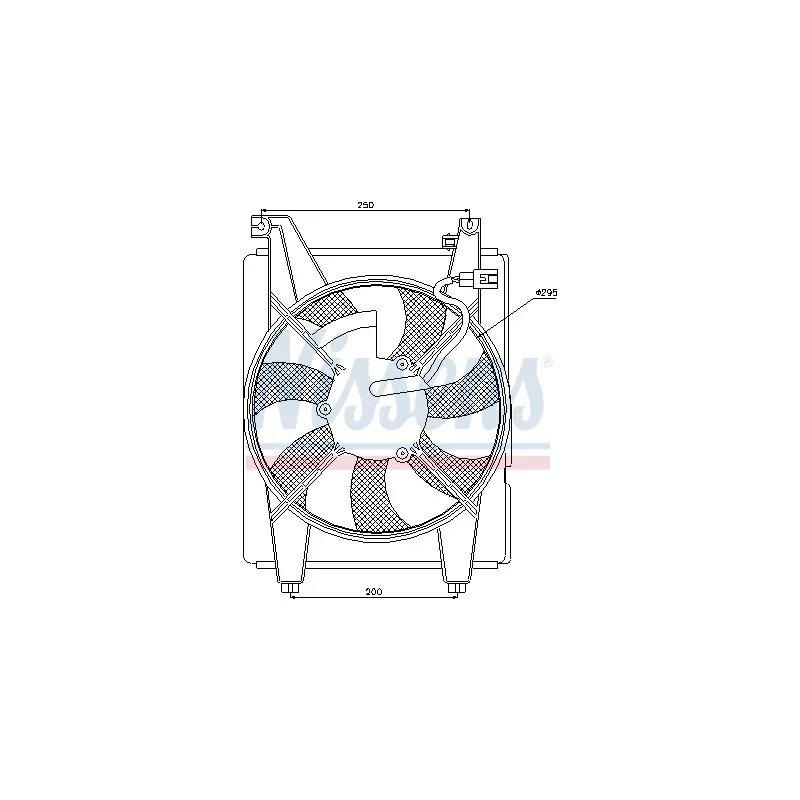 Ventilateur, condenseur de climatisation NISSENS 85088