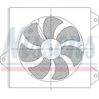 Ventilateur, refroidissement du moteur NISSENS 85099