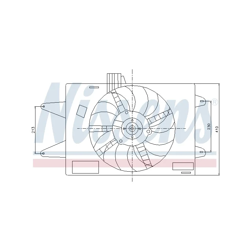 Ventilateur, refroidissement du moteur NISSENS 85129