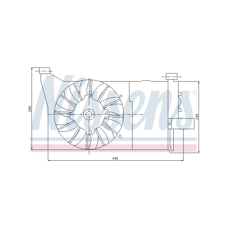 Ventilateur, refroidissement du moteur NISSENS 85132