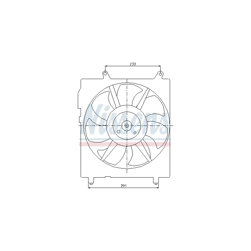 Ventilateur, refroidissement du moteur NISSENS 85301