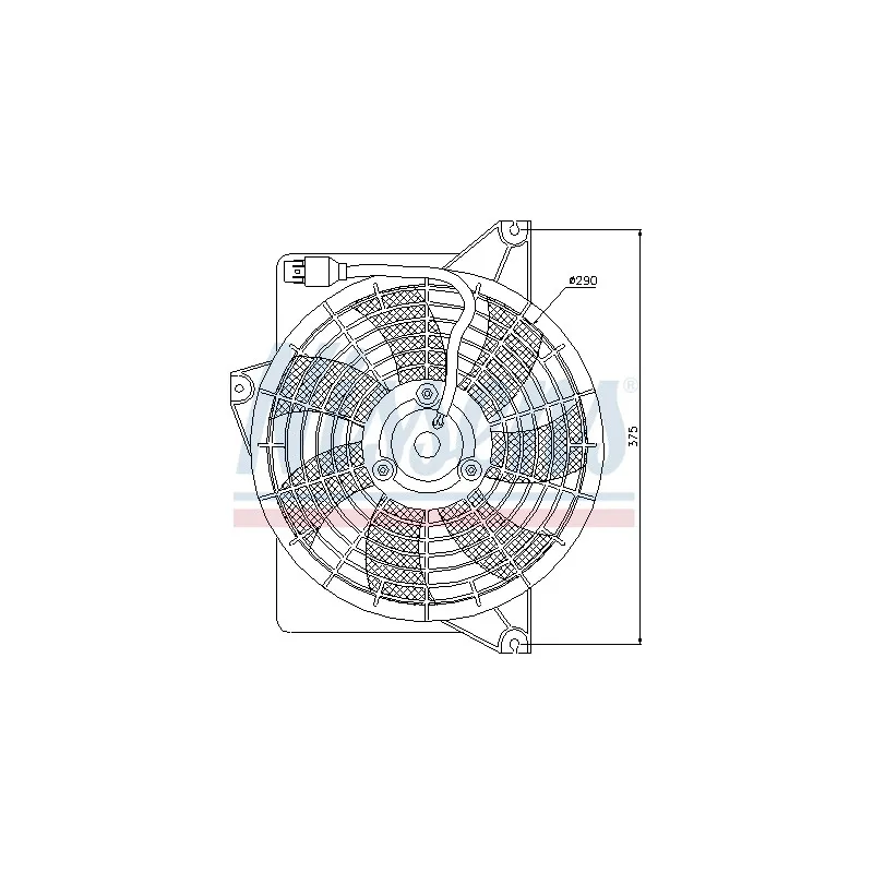 Ventilateur, refroidissement du moteur NISSENS 85371
