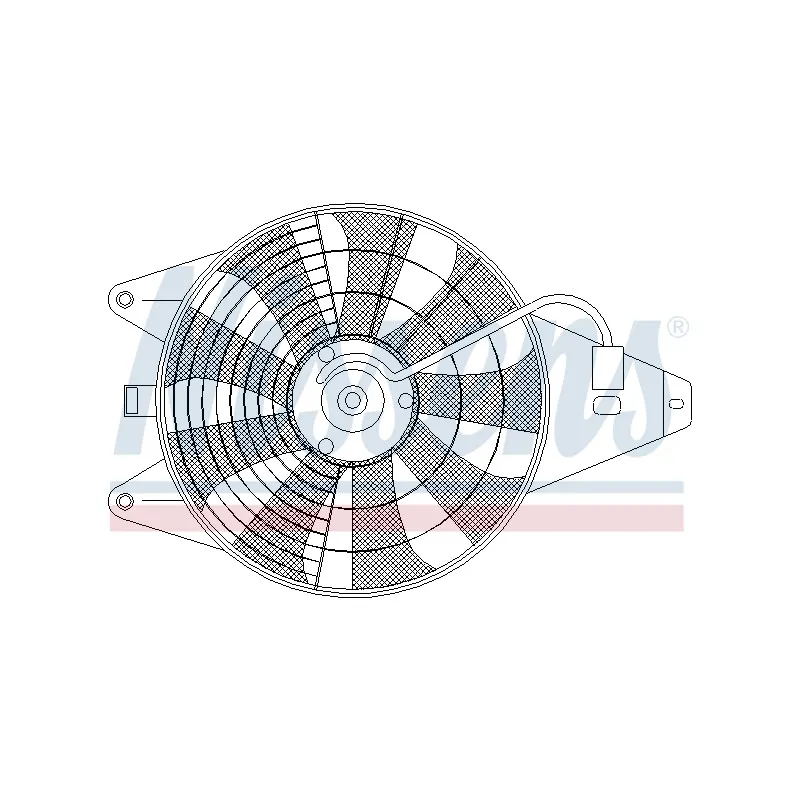 Ventilateur, condenseur de climatisation NISSENS 85375