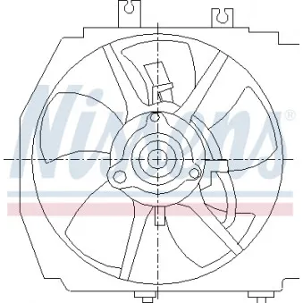 Ventilateur, refroidissement du moteur NISSENS 85381