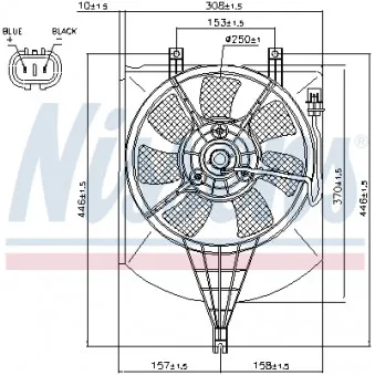 Ventilateur, condenseur de climatisation NISSENS