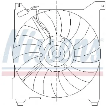 Ventilateur, refroidissement du moteur NISSENS
