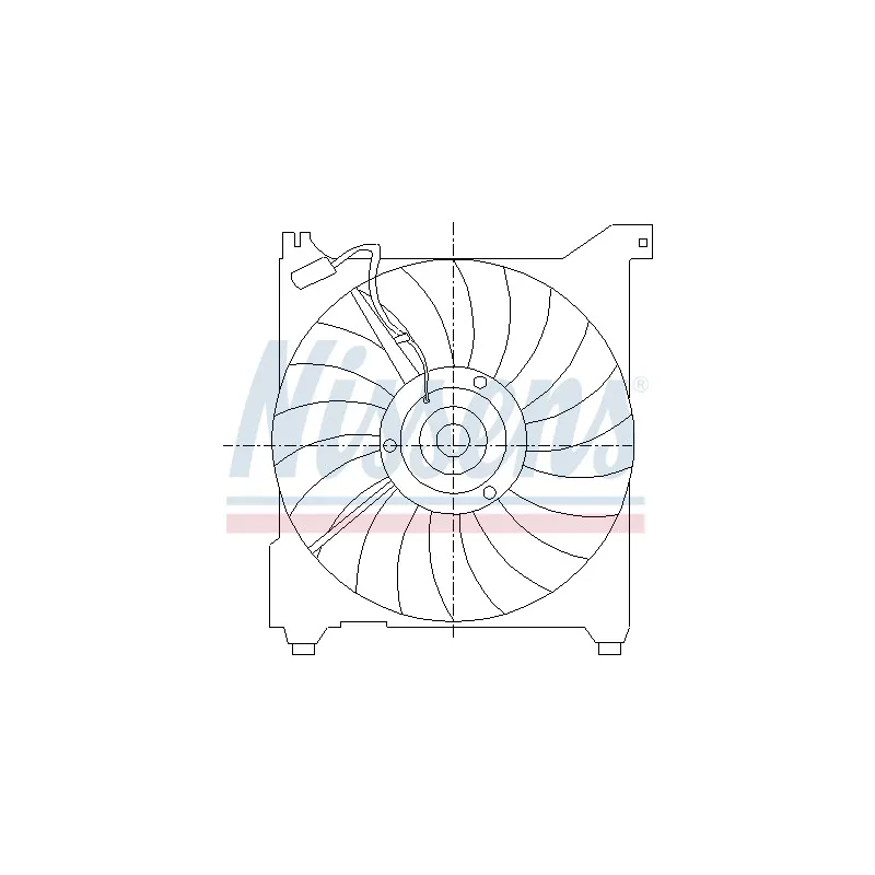 Ventilateur, refroidissement du moteur NISSENS 85411