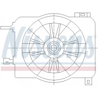 Ventilateur, refroidissement du moteur NISSENS