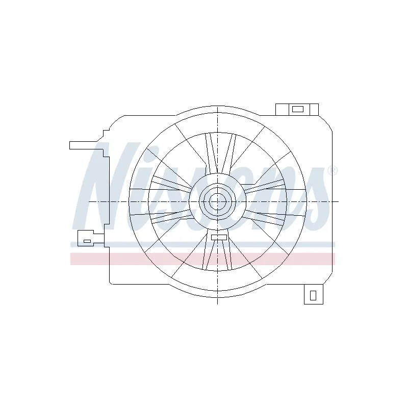 Ventilateur, refroidissement du moteur NISSENS 85419