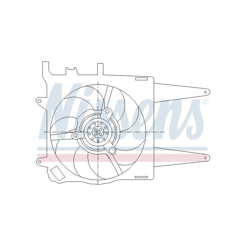 Ventilateur, refroidissement du moteur NISSENS 85432