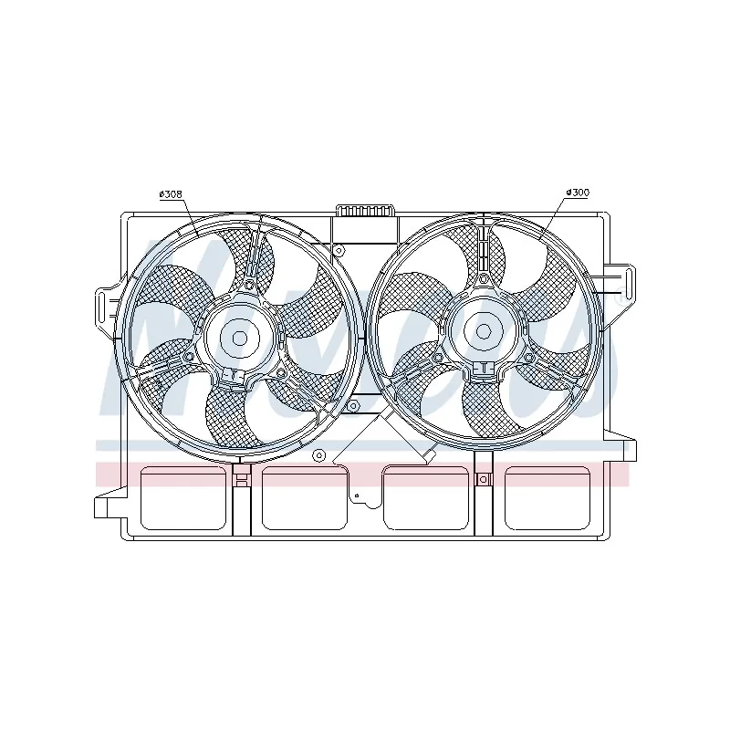 Ventilateur, refroidissement du moteur NISSENS 85440