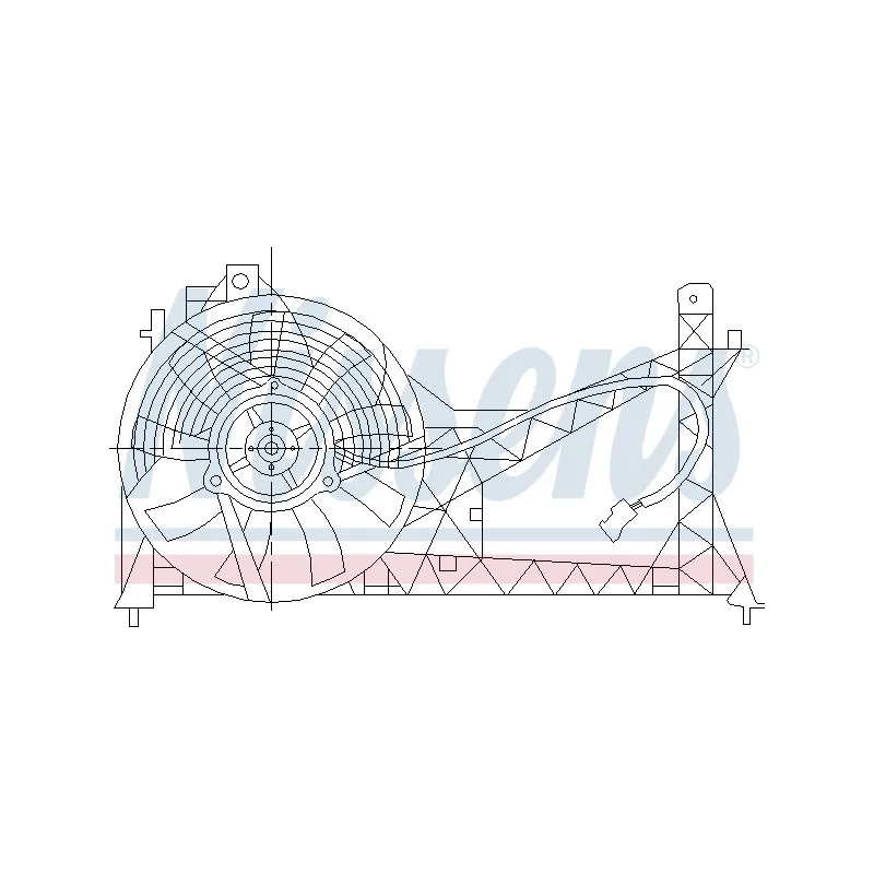 Ventilateur, refroidissement du moteur NISSENS 85445