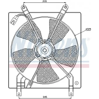 Ventilateur, refroidissement du moteur NISSENS