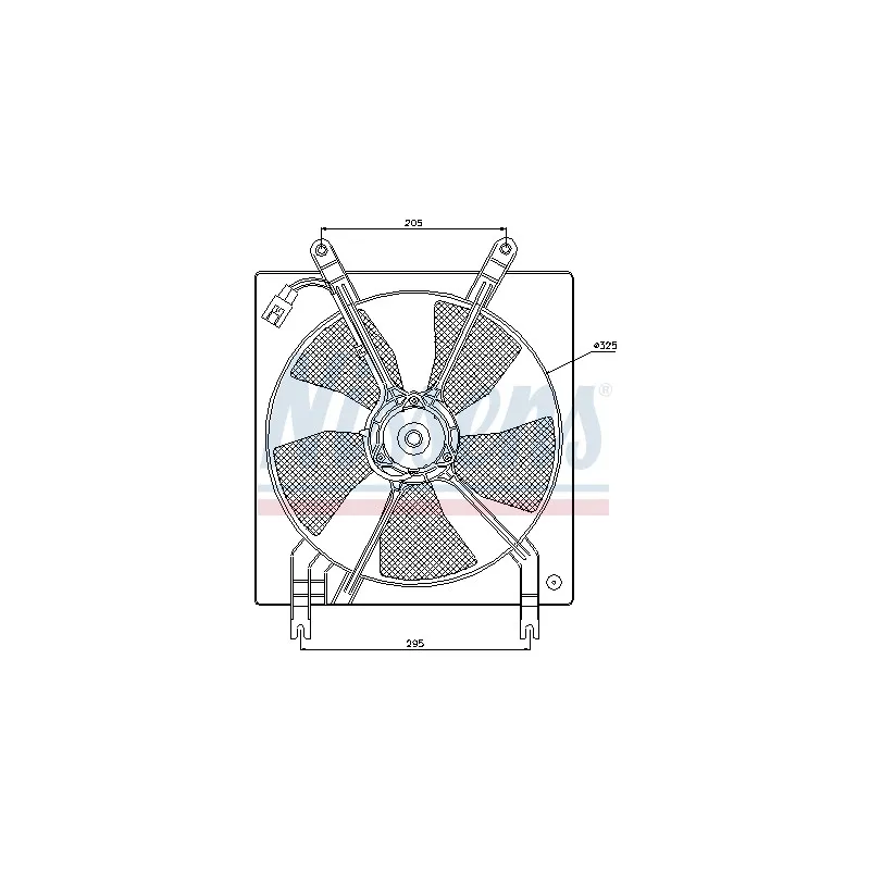 Ventilateur, refroidissement du moteur NISSENS 85447