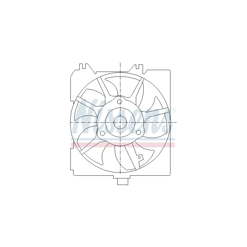 Ventilateur, refroidissement du moteur NISSENS 85455