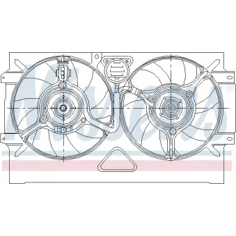 Ventilateur, refroidissement du moteur NISSENS 85469