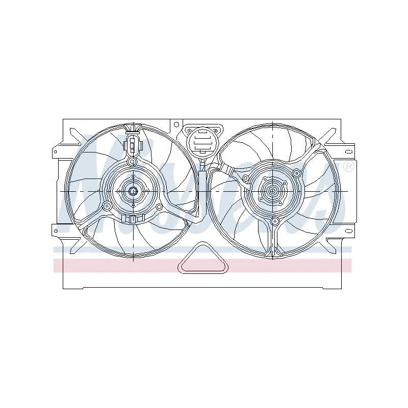 Ventilateur, refroidissement du moteur NISSENS 85469