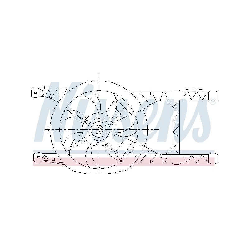 Ventilateur, refroidissement du moteur NISSENS 85485