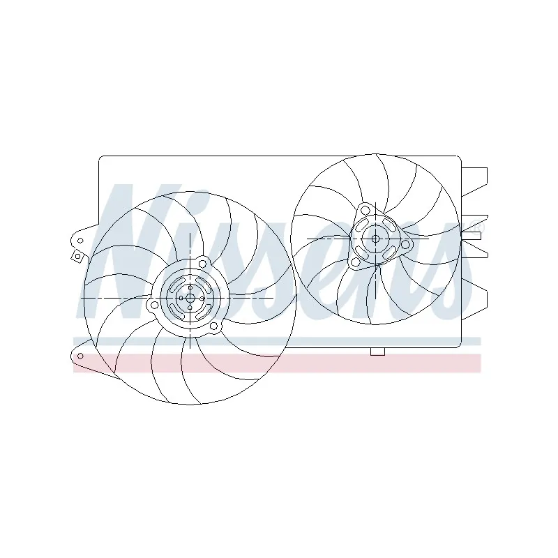 Ventilateur, refroidissement du moteur NISSENS 85573