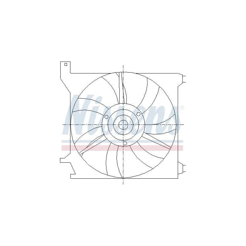 Ventilateur, refroidissement du moteur NISSENS 85588