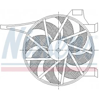Ventilateur, refroidissement du moteur NISSENS 85596