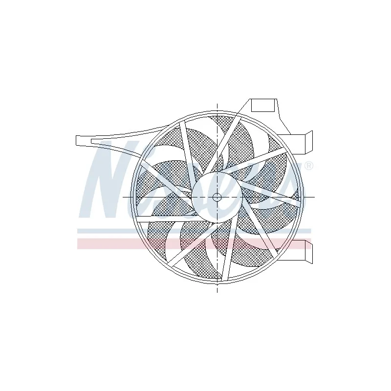 Ventilateur, refroidissement du moteur NISSENS 85596