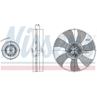 Embrayage, ventilateur de radiateur NISSENS 86220