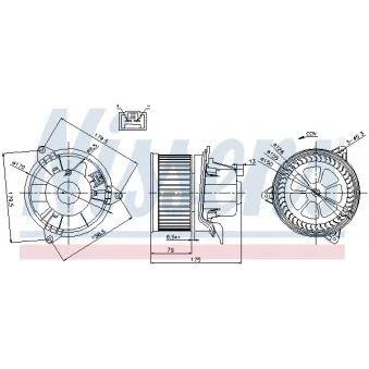 Pulseur d'air habitacle NISSENS