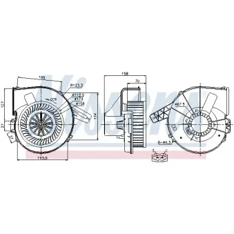 Pulseur d'air habitacle NISSENS 87028