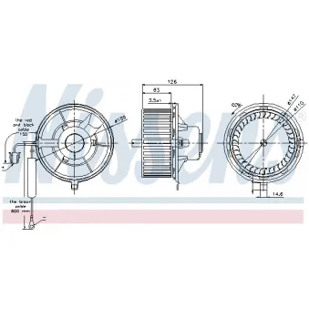 Pulseur d'air habitacle NISSENS 87031