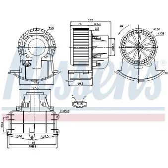 Pulseur d'air habitacle NISSENS 87033