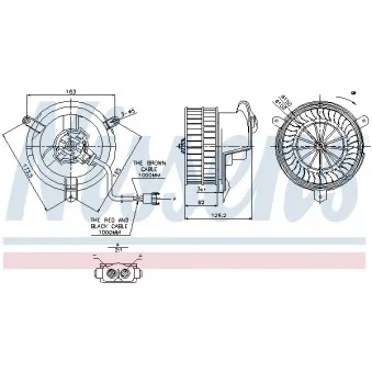 Pulseur d'air habitacle NISSENS