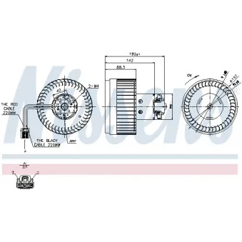 Pulseur d'air habitacle NISSENS 87036