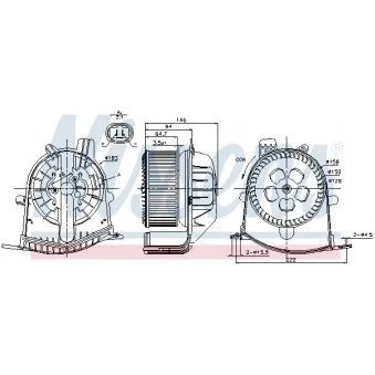 Pulseur d'air habitacle NISSENS 87038