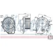 Pulseur d'air habitacle NISSENS 87060 - Visuel 1